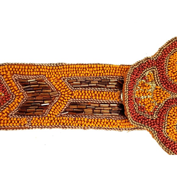 Gorgeous Antique Art Deco Flapper Handmade Beaded Belt-Vintage 1920\'s AS-IS main image 8